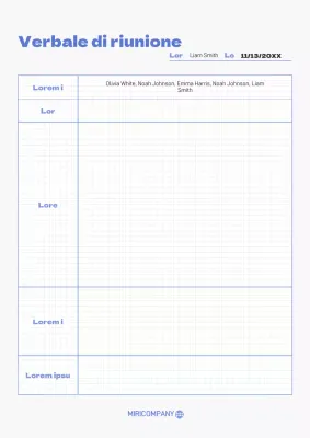 Minuti con schema a griglia con punti bianchi e blu