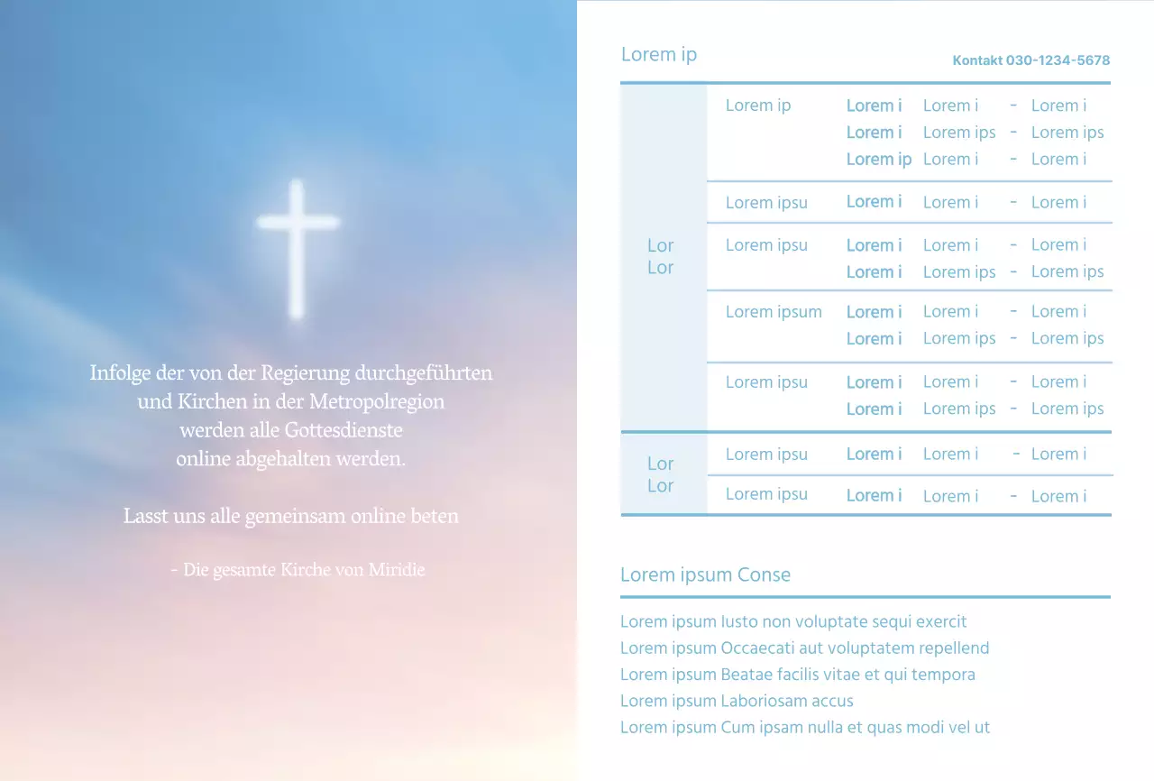 Gradient Online Worship Kirchenpostkarten für Kirchen