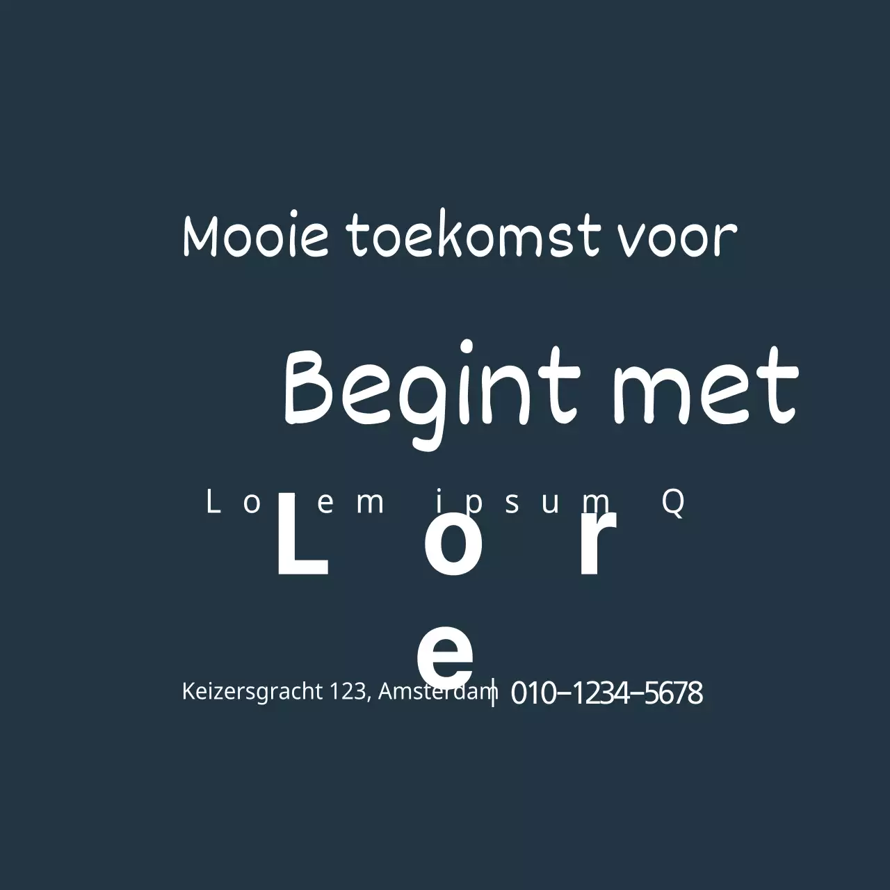 Een mooie toekomst
