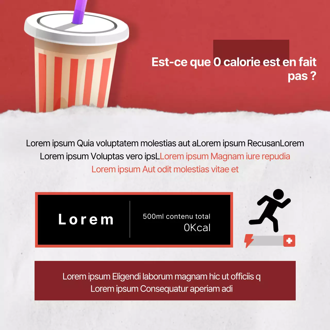 La carte secrète rouge zéro calorienews design