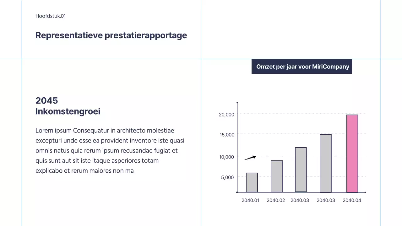 Eenvoudige zakelijke infographic met roze accenten op een witte achtergrond