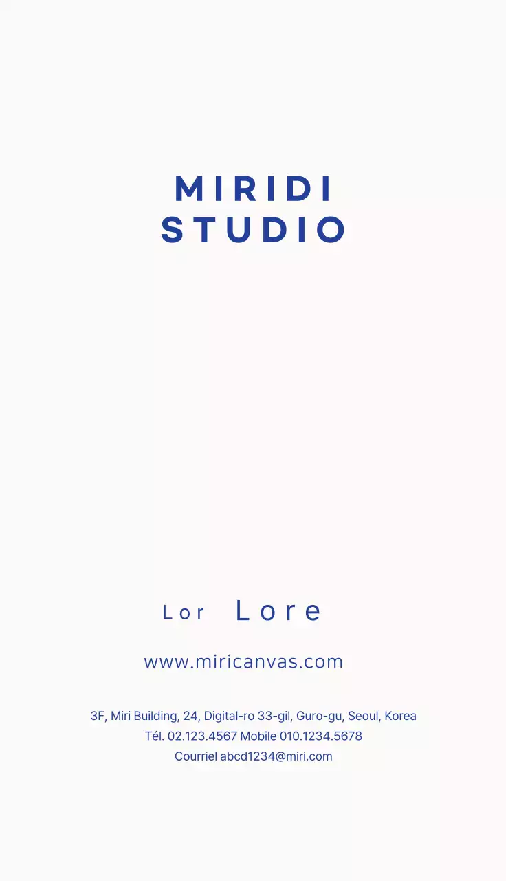 Blue Simple Studio