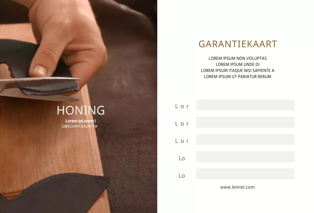 Bruine leren textuur Luxueuze handgemaakte lederbewerker ansichtkaarten