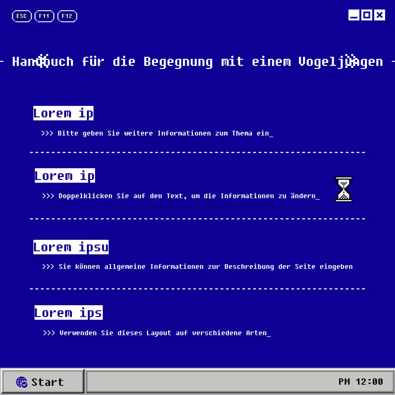Das alte blau-graue Computerbaby CardNews
