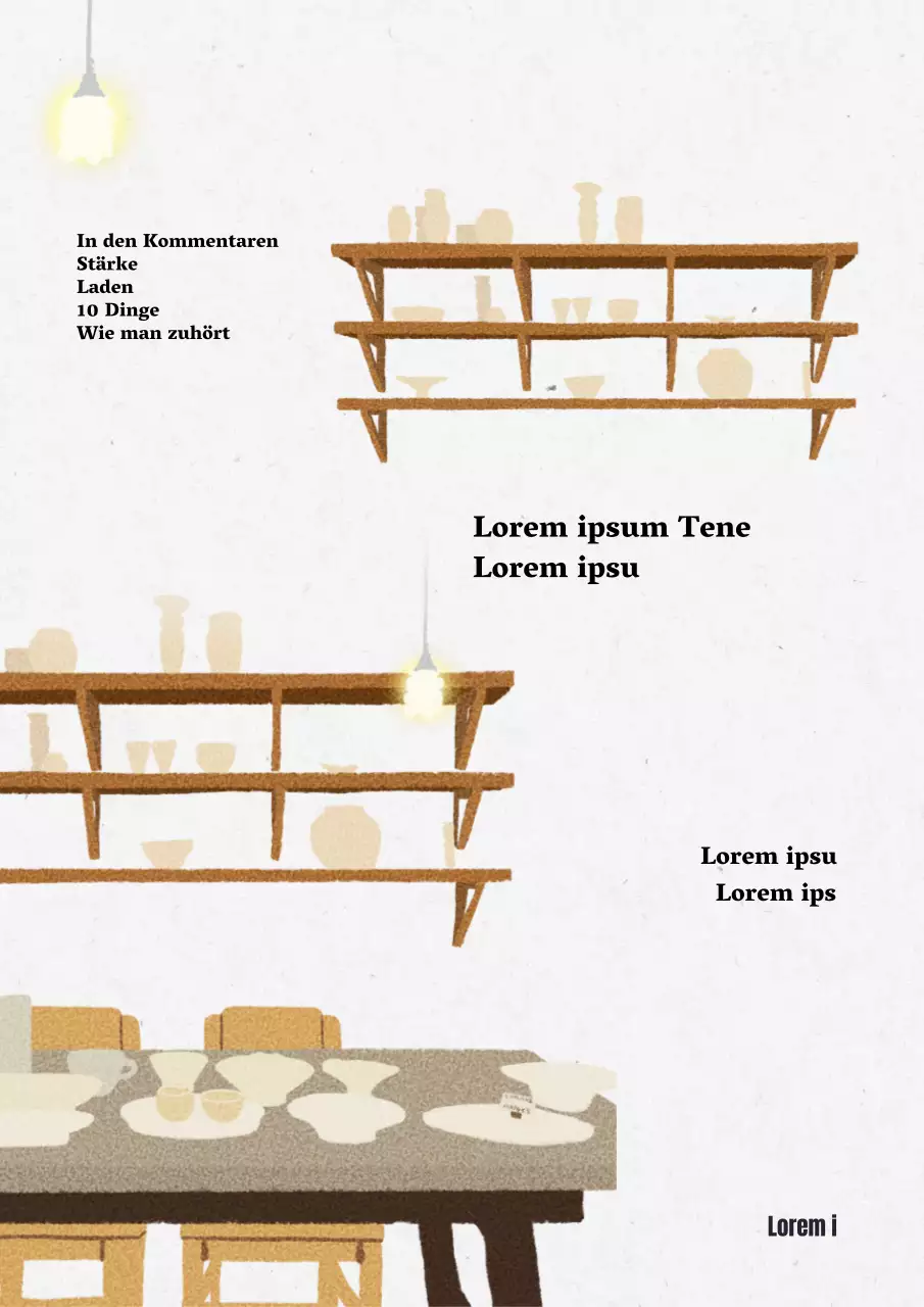 Ein Selbsthilfebuch mit einem beigen Esszimmerkonzept