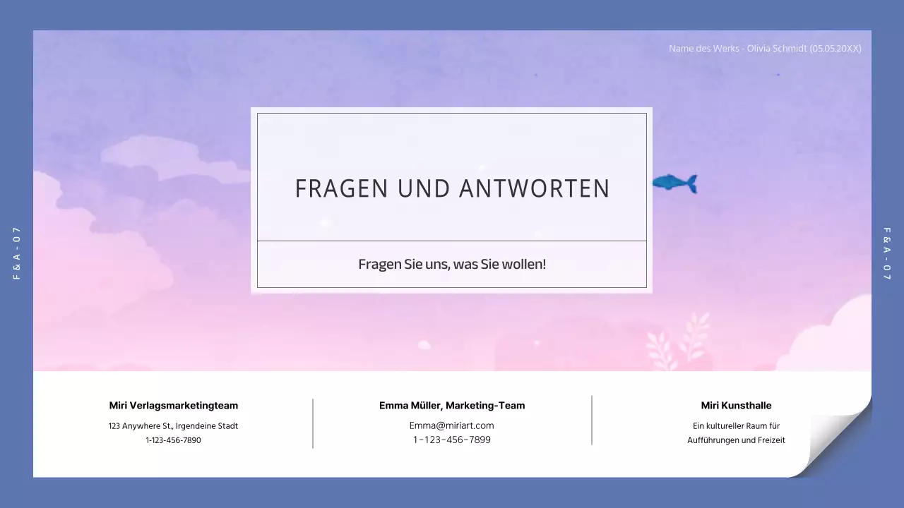 Schwarz-blaue, schlichte Kinderbuch-Illustrationsbroschüre für die Sonderausstellung