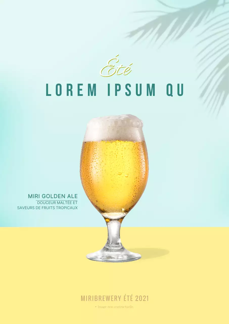 Simple Craft Beer Portrait Poster