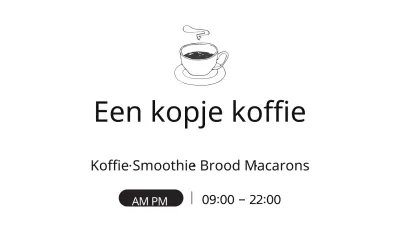 Een kopje koffie