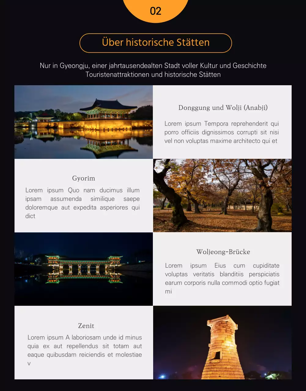 Gyeongju Tagesausflüge Gyeongju Moonlight Walks Pre-Tours Historische Stätten Kulturelle Besichtigungen 8. Juni Gyeongju Citizens' Day Travel Agent Promotion