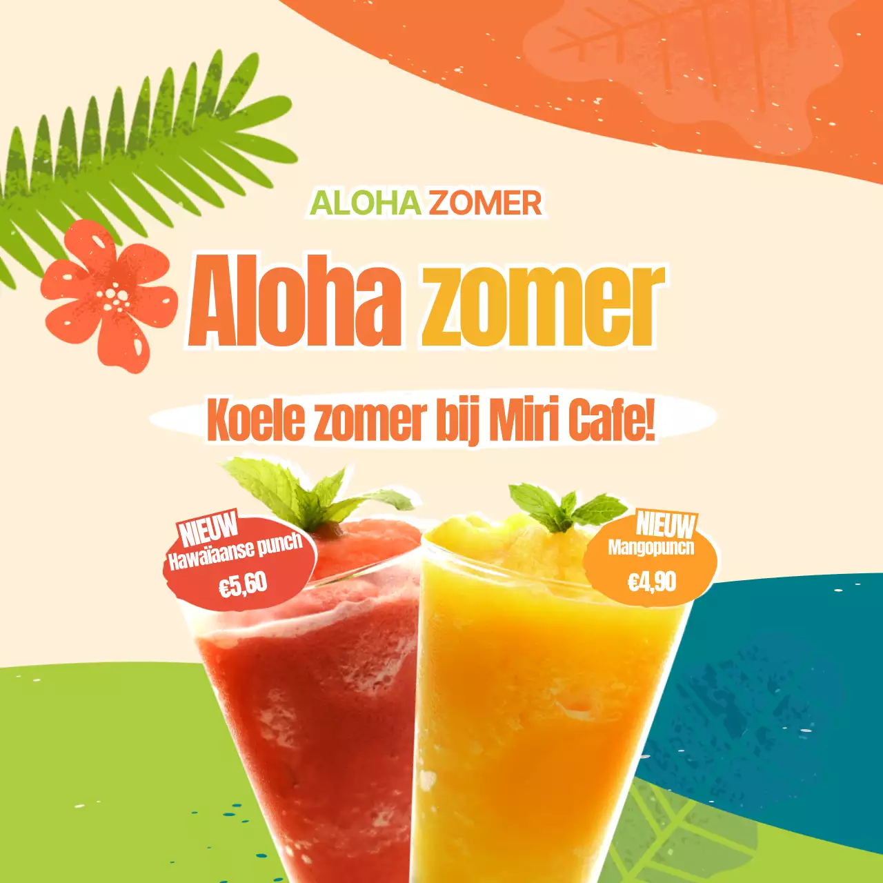 Café Zomer Nieuw Menu
