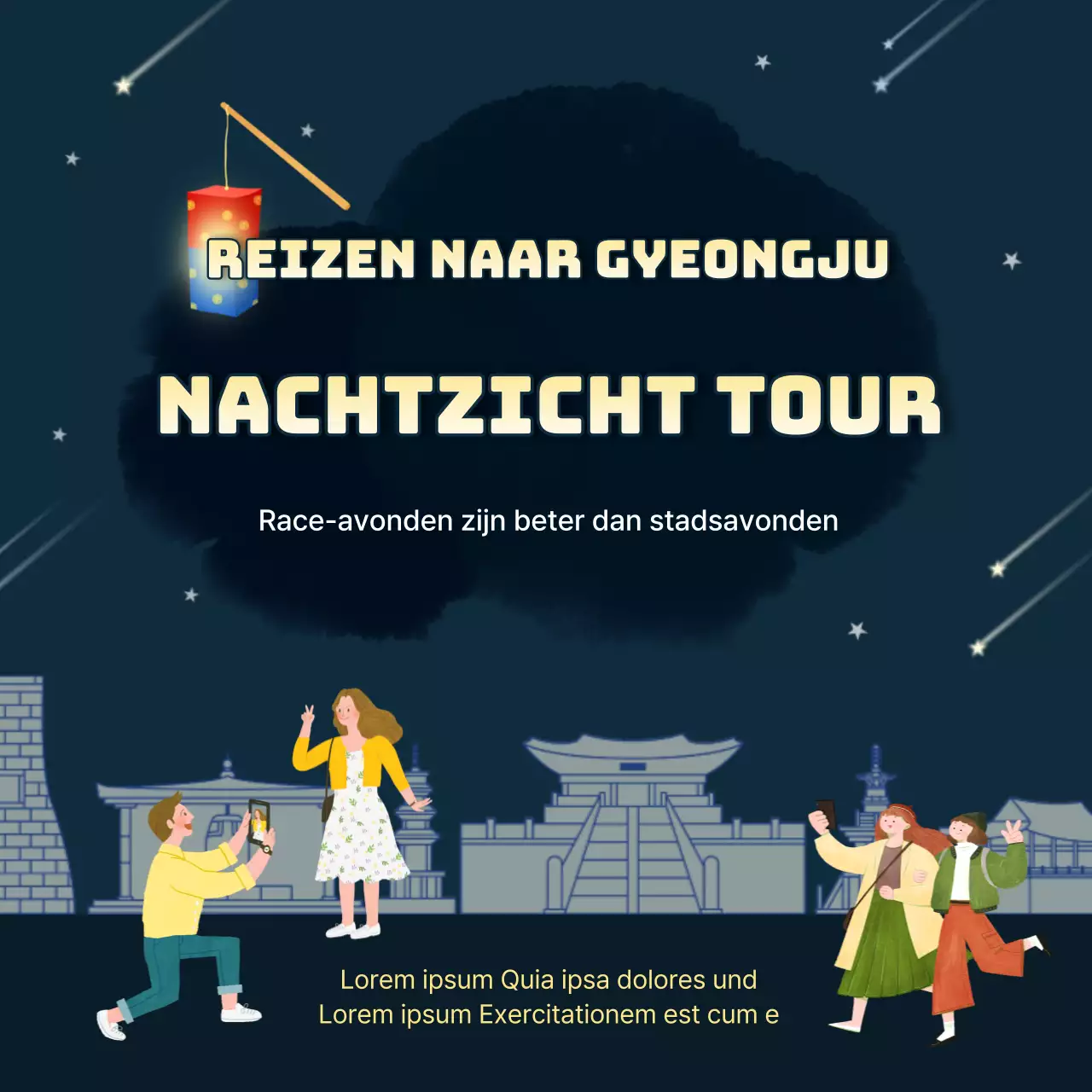 Namsaektone's promotie van de race night tour