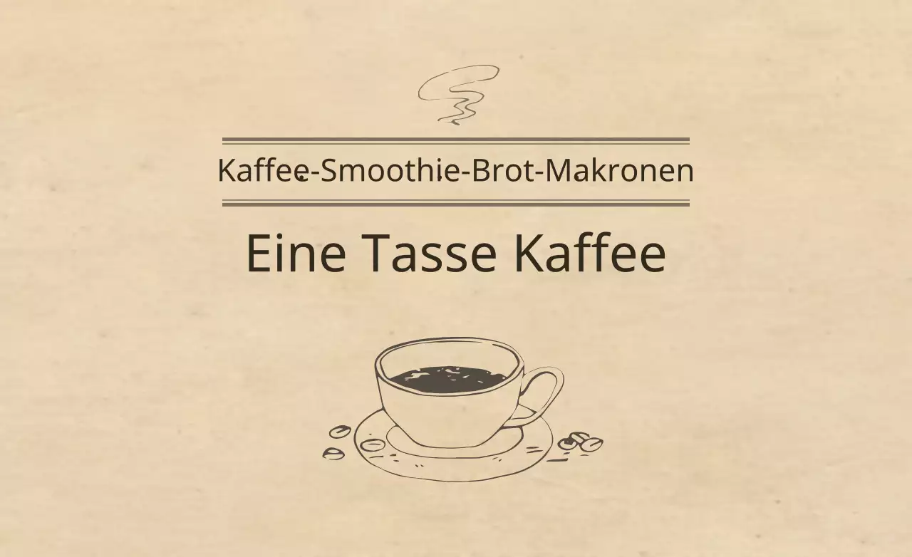 Eine Tasse Kaffee