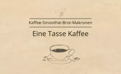 Eine Tasse Kaffee
