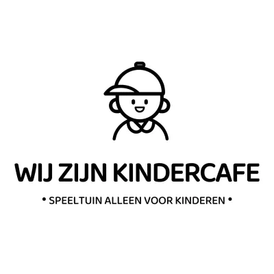 Eenvoudig iconisch logo stijl kindercafé