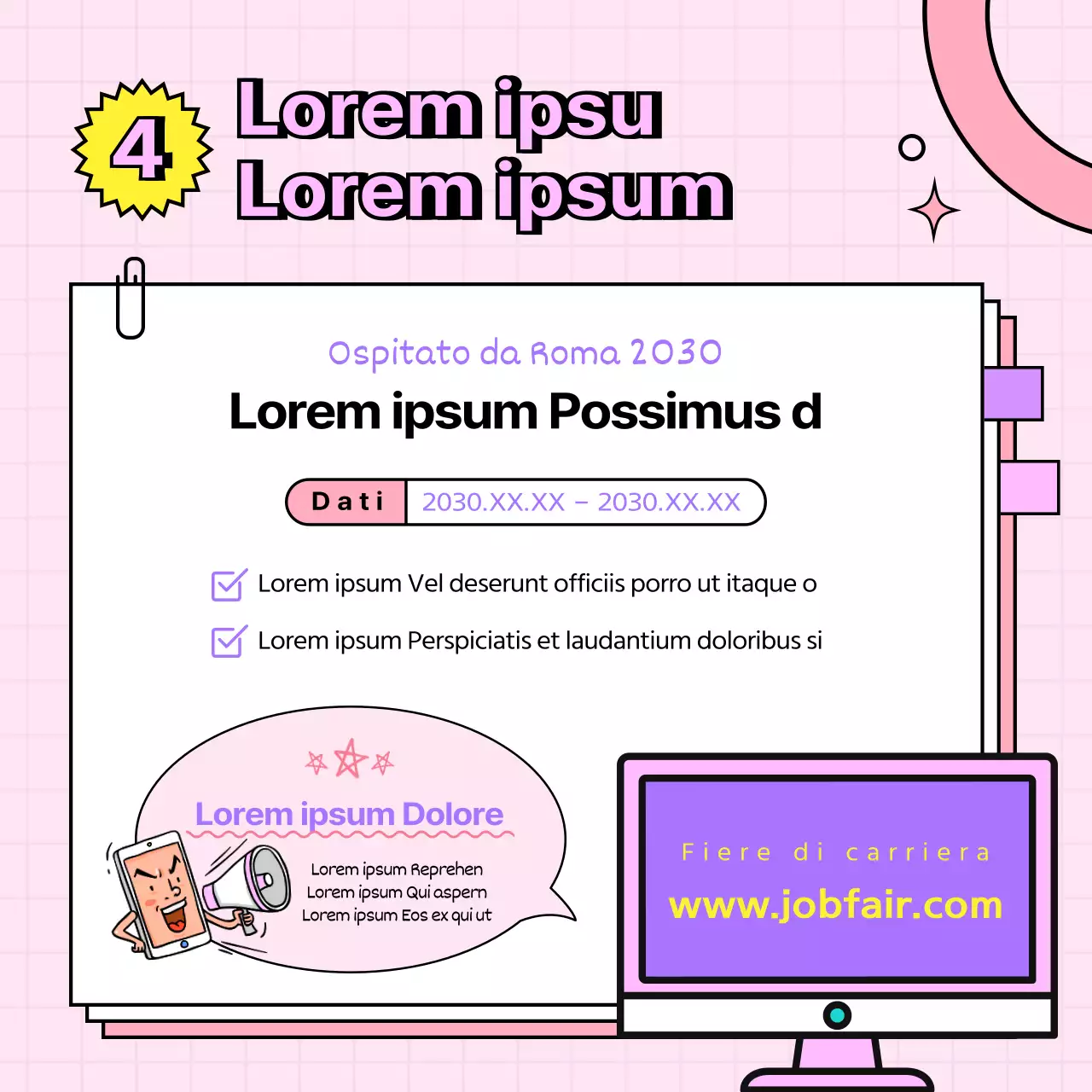 Illustrazioni a pastello Carriera preferita dai Gen Z