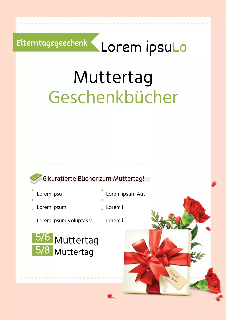 Geschenkbücher zum Muttertag