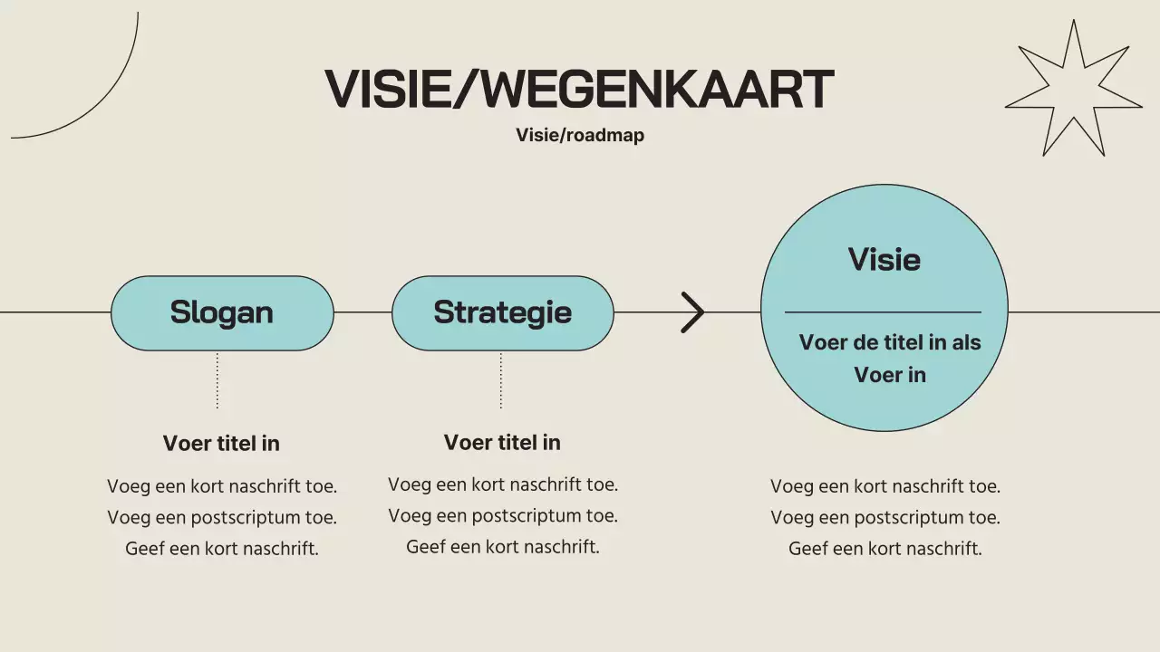 Een eenvoudig bedrijfsprofiel in beige