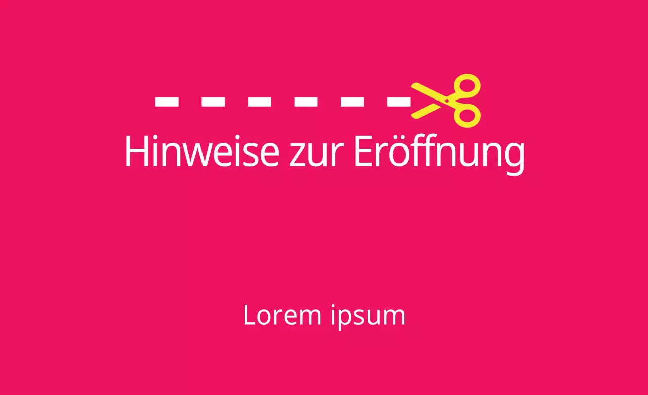 Anmerkungen zur Eröffnung