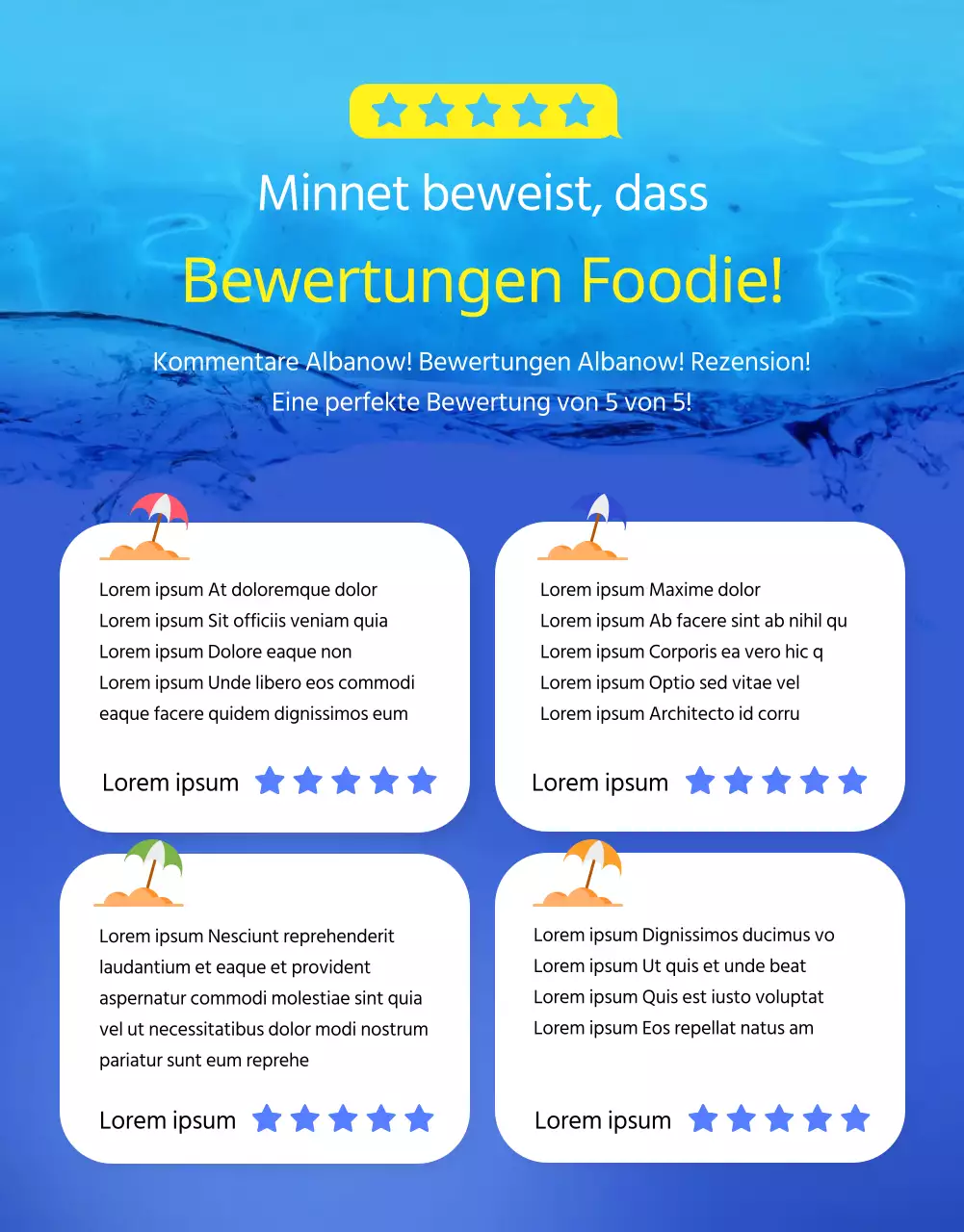 Surf-Details in Blau und Gelb