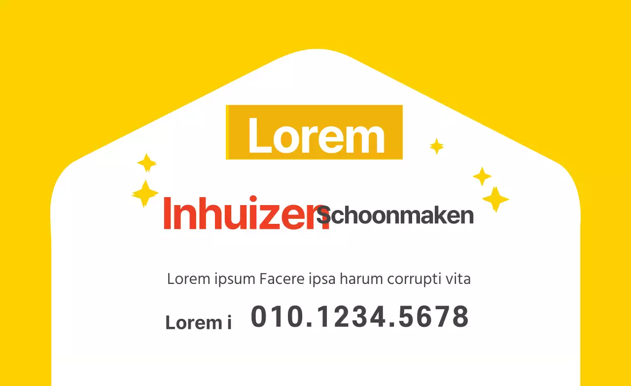 Gele illustratie schattige schoonmaakdienst holbo