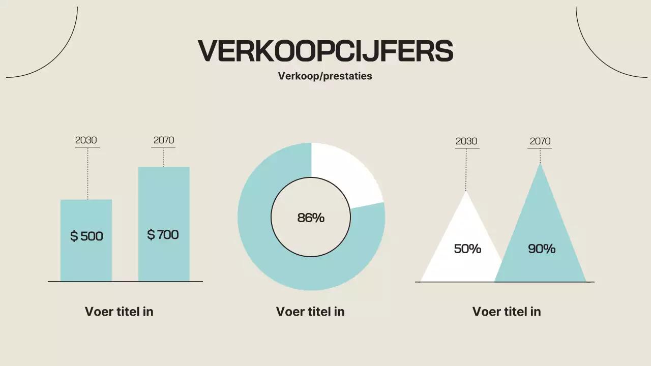 Een eenvoudig bedrijfsprofiel in beige