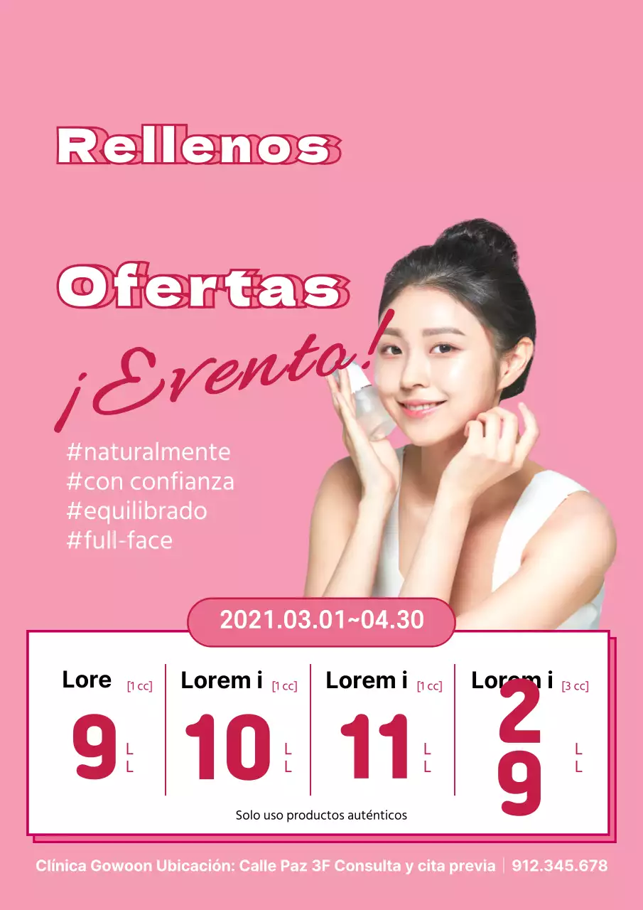 Eventos de dermatología rosa