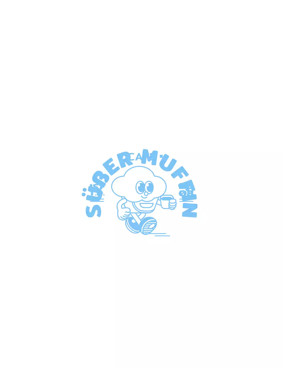 Niedlicher Cupcake-Charakter für Cafe-Waren