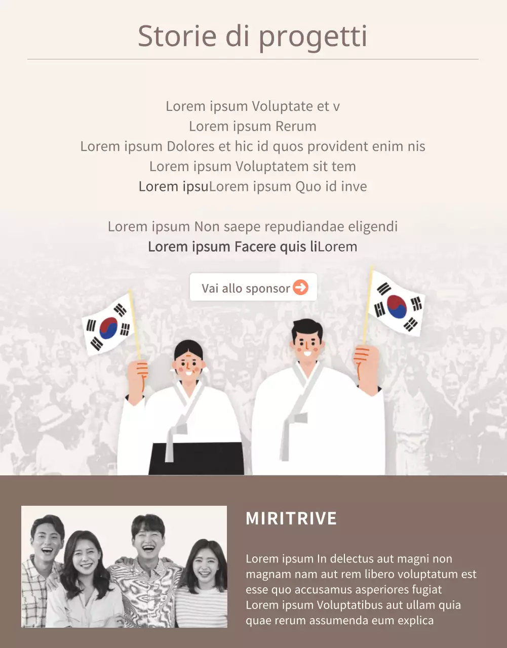 Pagina di dettaglio del finanziamento del braccialetto di miglioramento della previdenza nazionale dei veterani beige