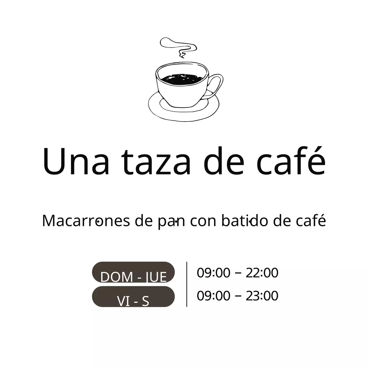 Una taza de café