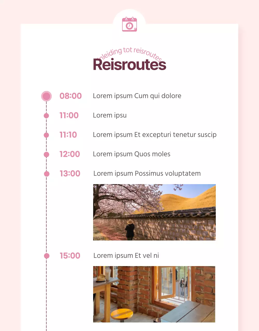 Kersenbloesemtours met een roze twist promoten