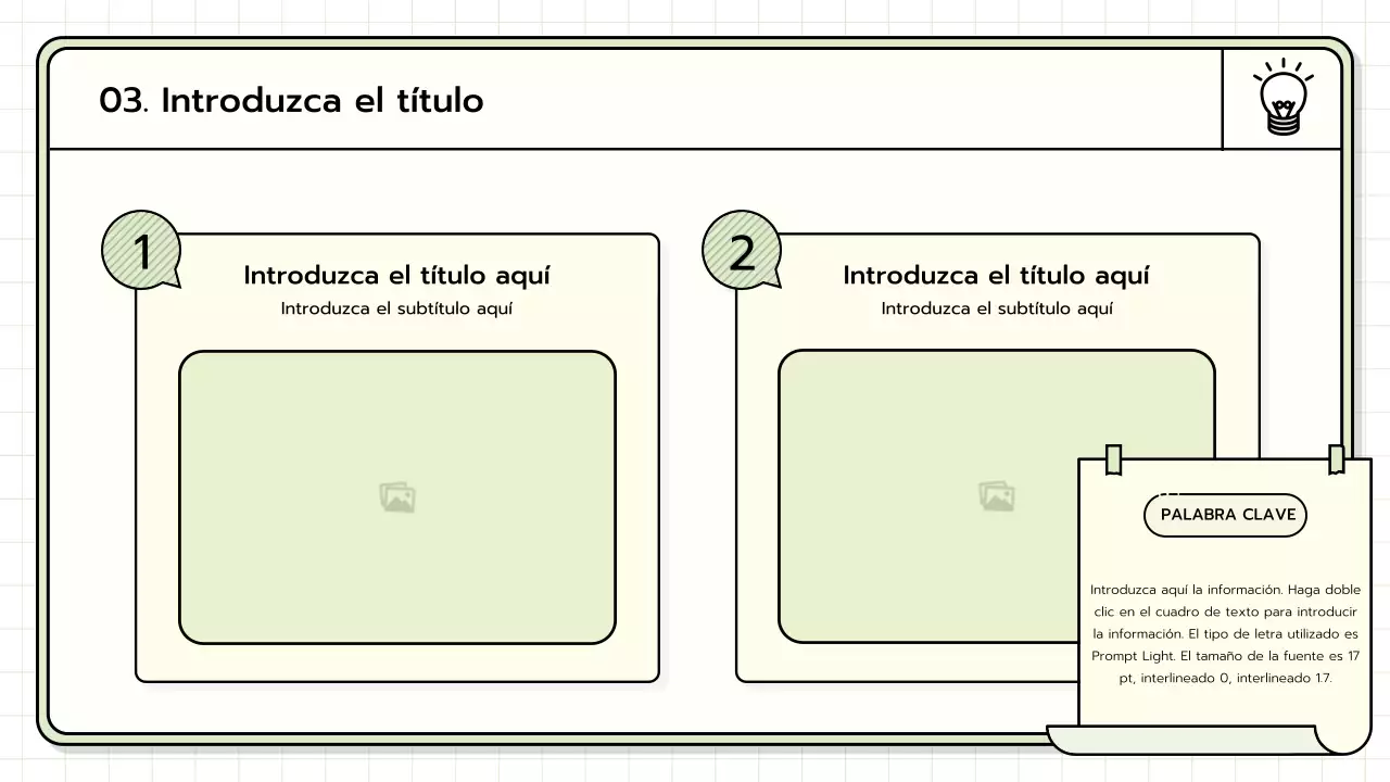 Un kit básico de presentación en amarillo, verde lima y azul