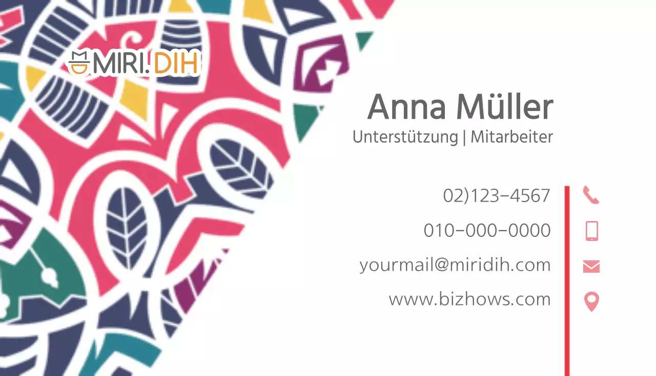 Miridi Corporate Visitenkarten