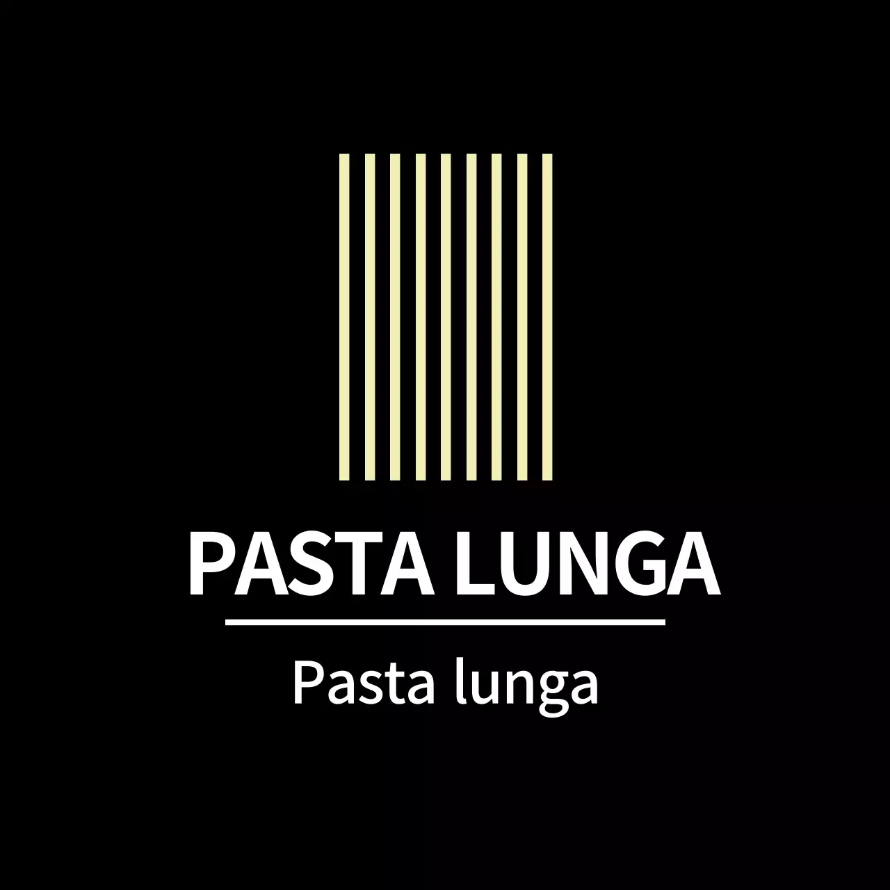 Adesivo per pasta lunga per etichette nere per contorno semplice