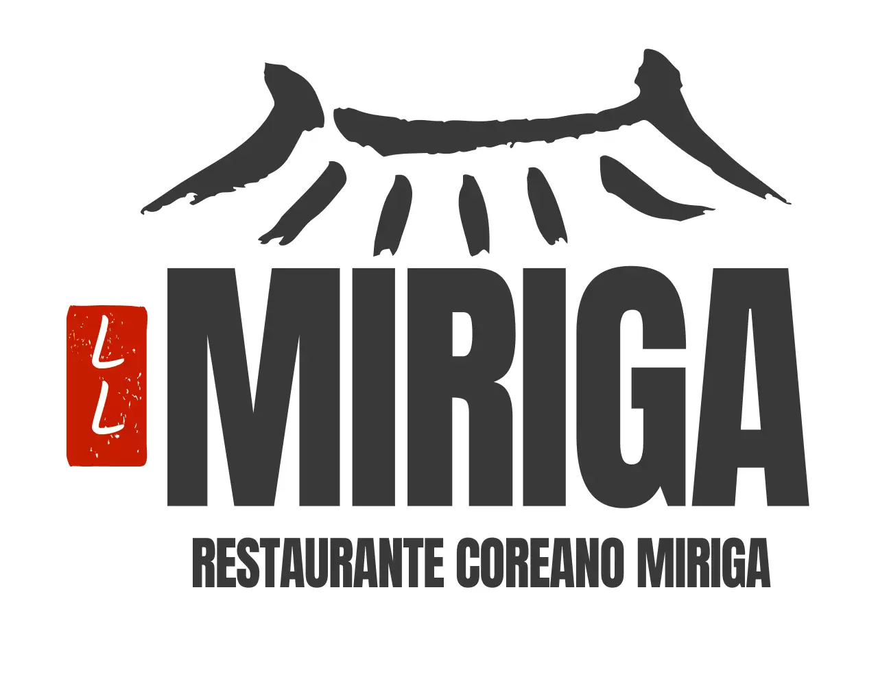 Logotipo de restaurante limpio Camiseta de restaurante coreano