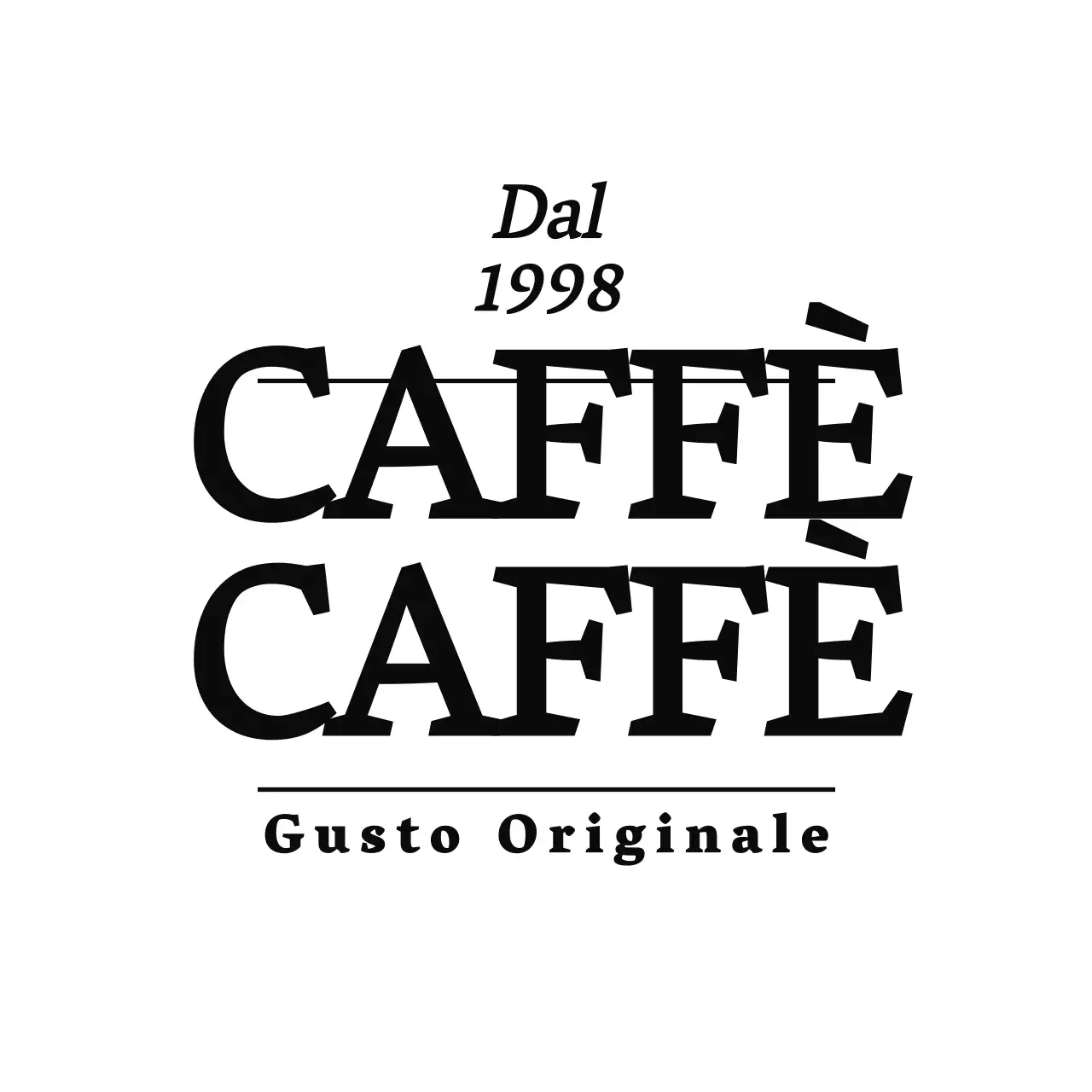Stile pulito in marrone chiaro e nero per un caffè
