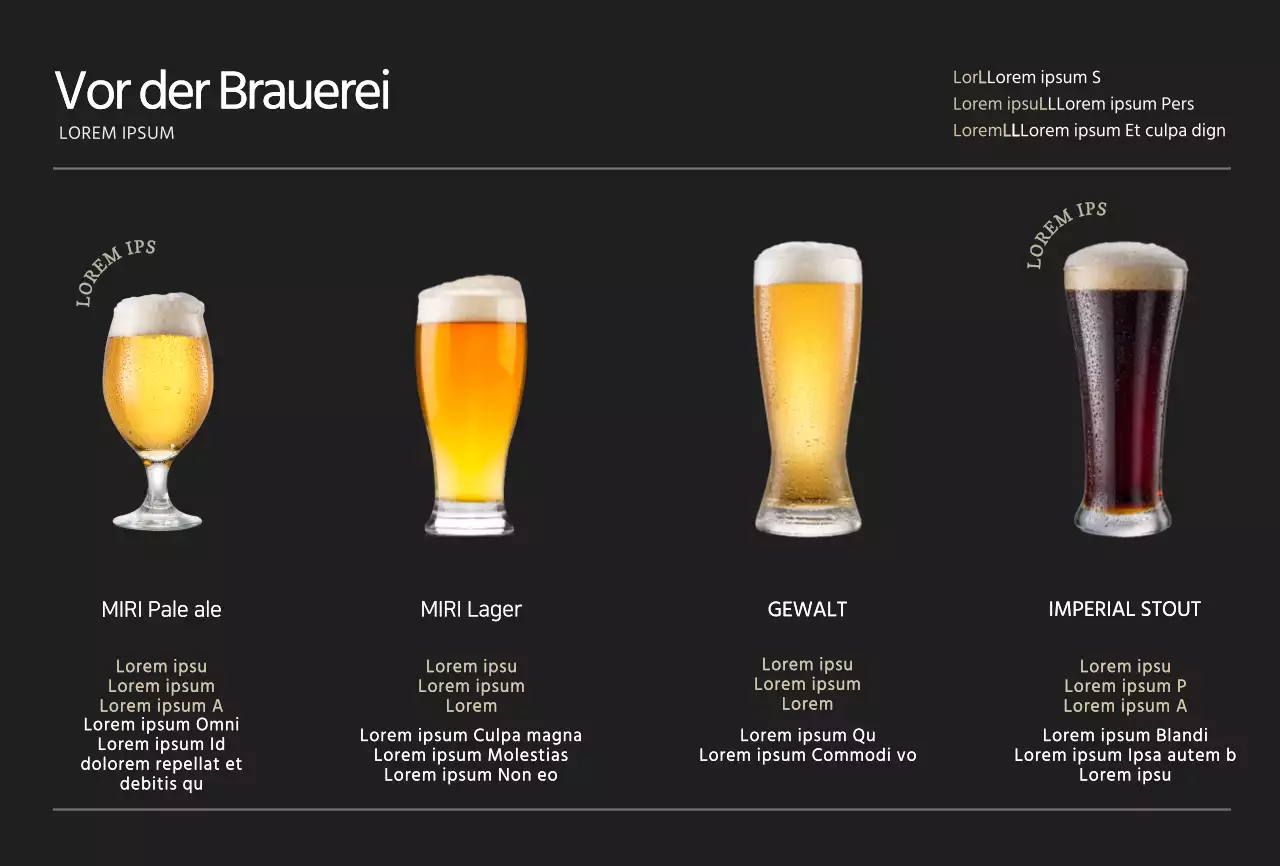 Black Simple Brewery Bier Postkarte