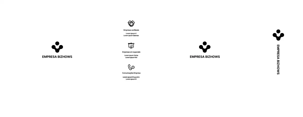 Promover o logótipo da sua empresa num estilo simples