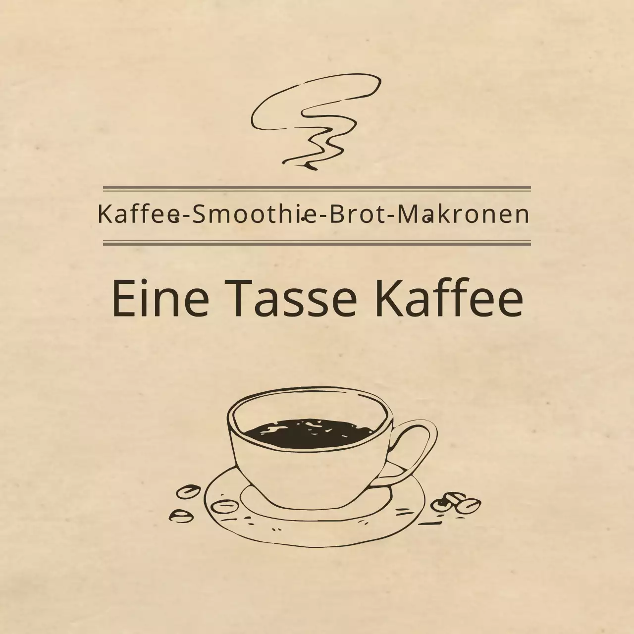Eine Tasse Kaffee