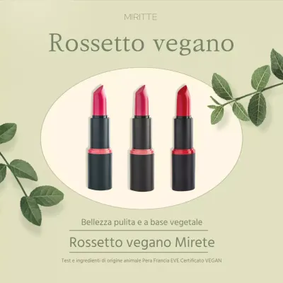 Un morbido rossetto vegano in versione verde