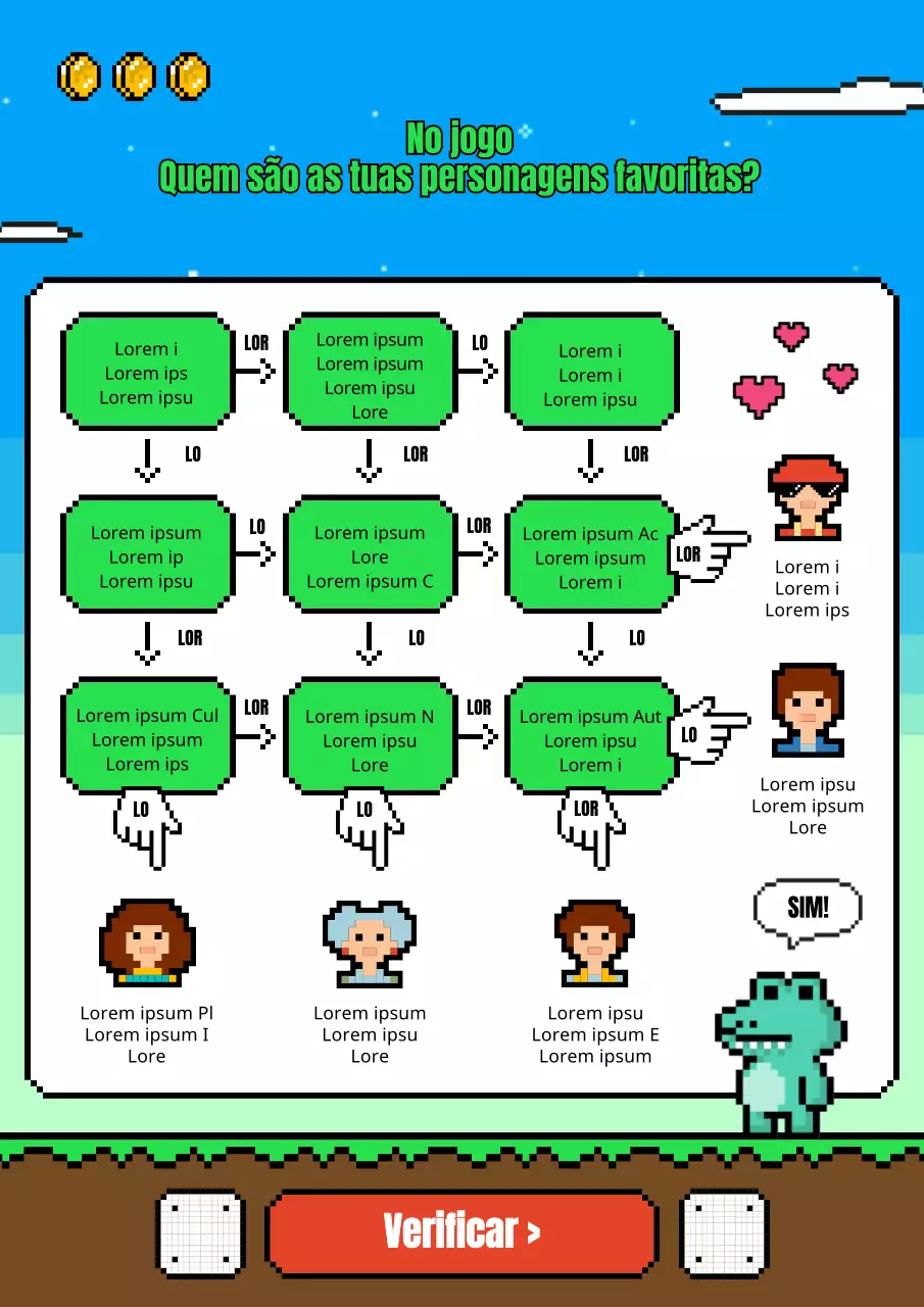 Testa o teu gosto por personagens fofinhos com um toque de jogo de pixel retro
