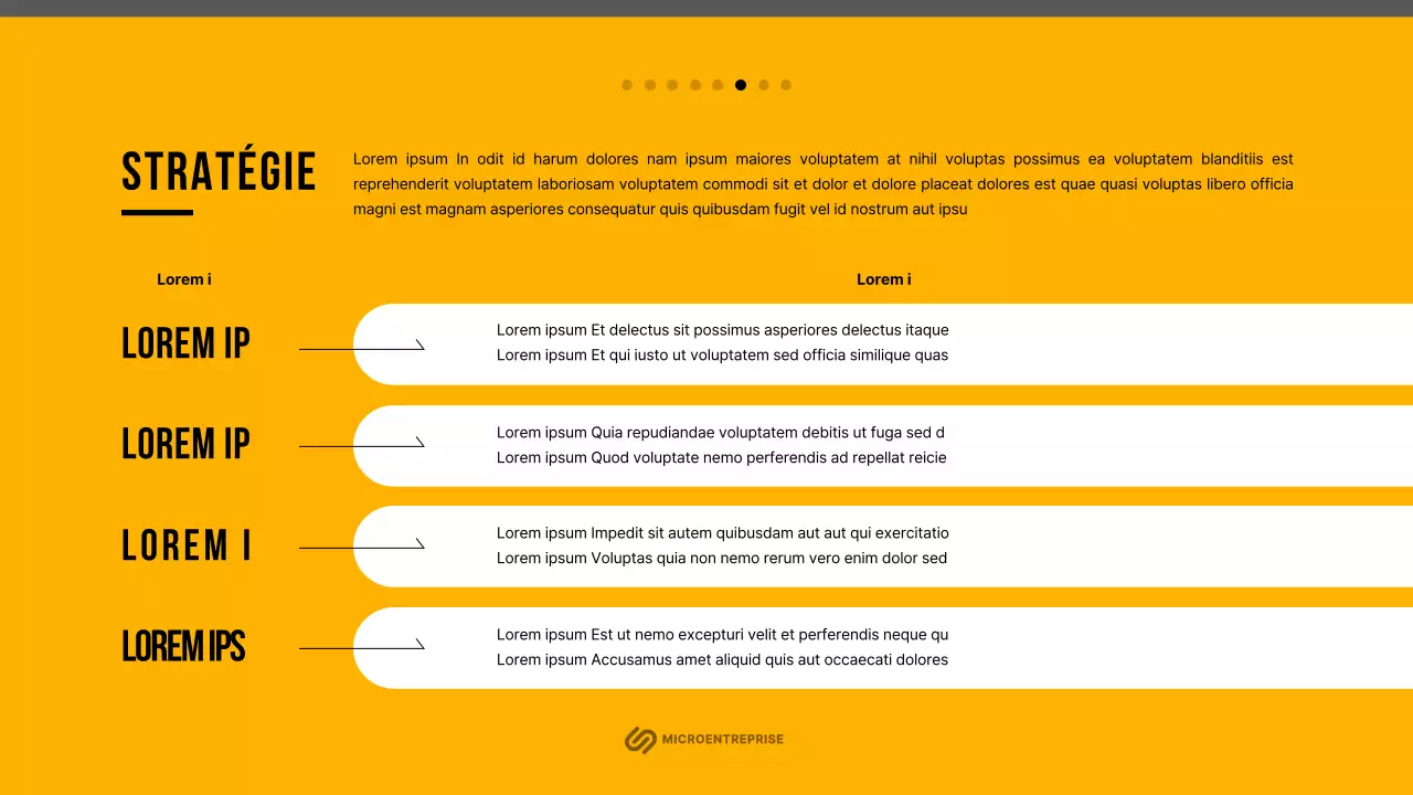 Plan d'affaires simple pour le Nouvel An en blanc et orange