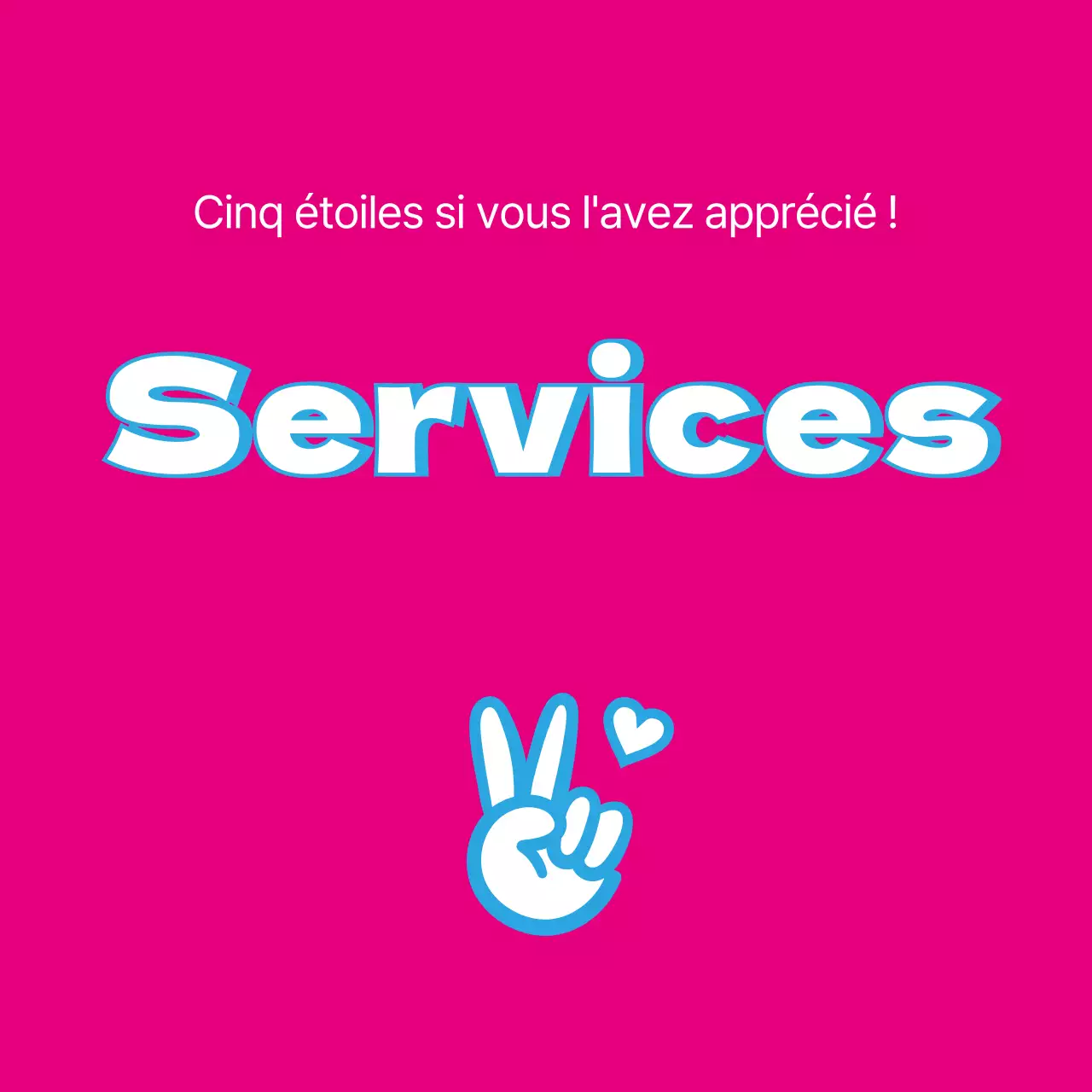 Autocollants de service