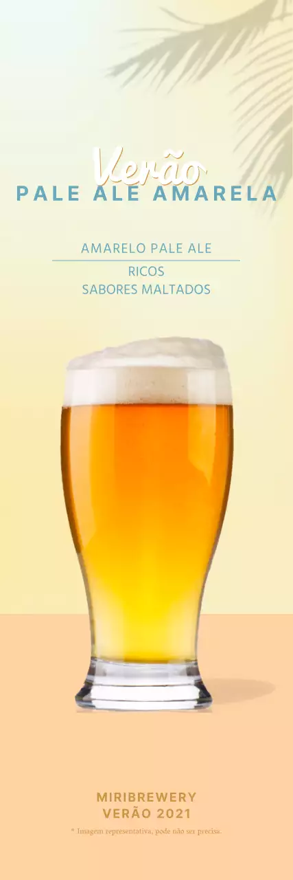 Estandarte simples de cerveja artesanal