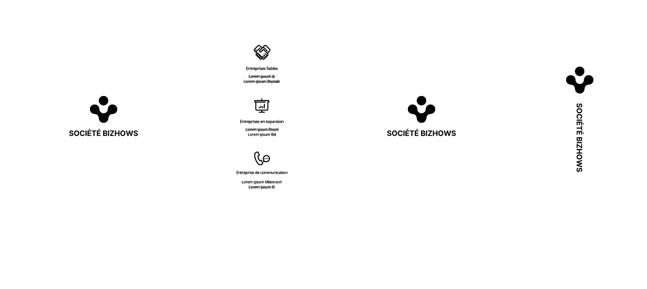 Mettez en valeur le logo de votre entreprise dans un style simple