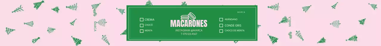 Lista de comprobación del café con diseño de árbol rosa y verde