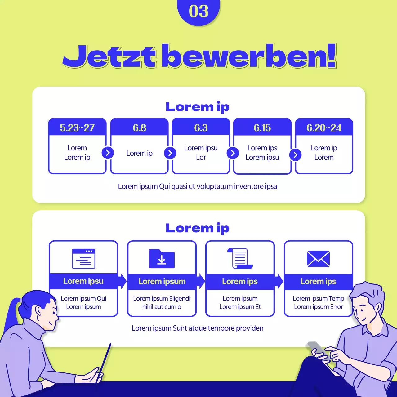 Anwerbung von Unterstützern des blauen und gelben Filmfestivals
