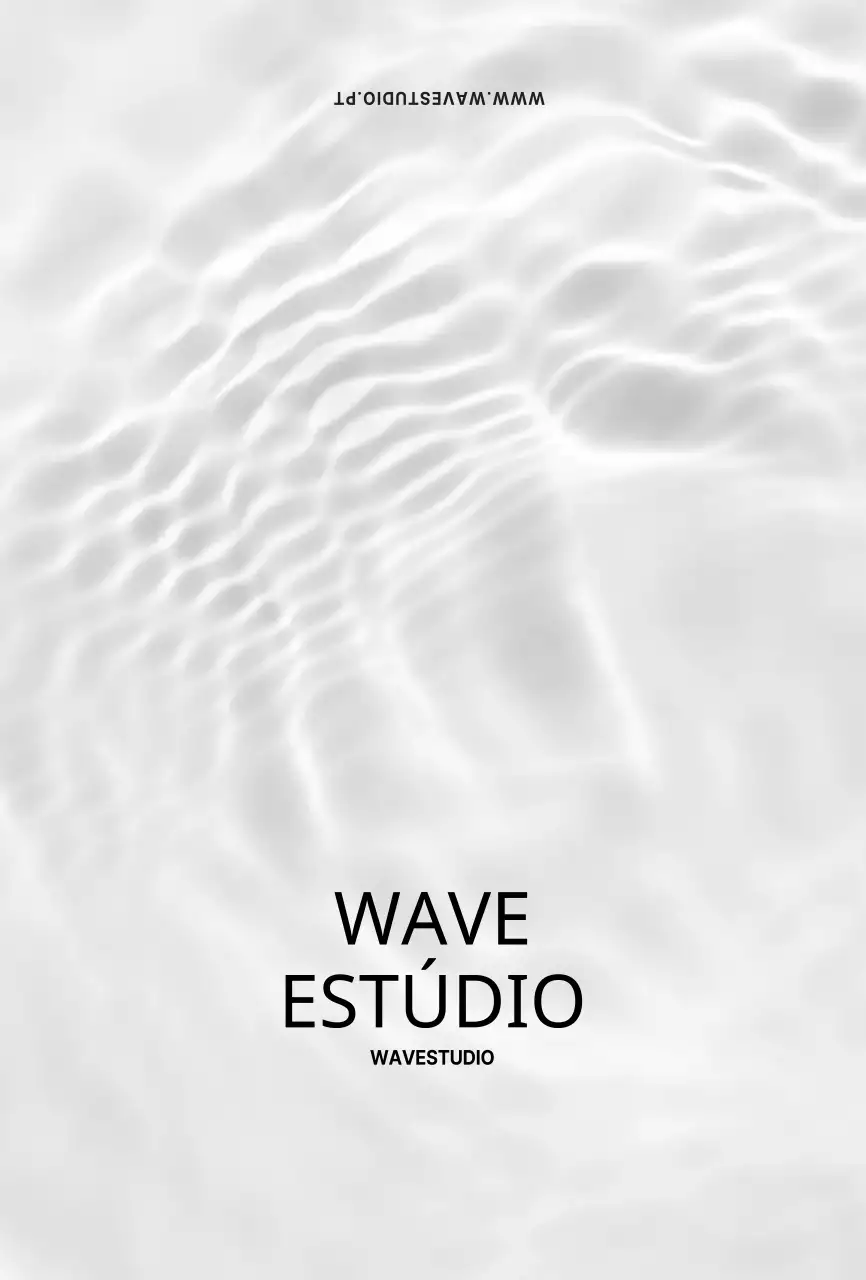 Cartão de pasta de reserva de estúdio simples Wave Photography