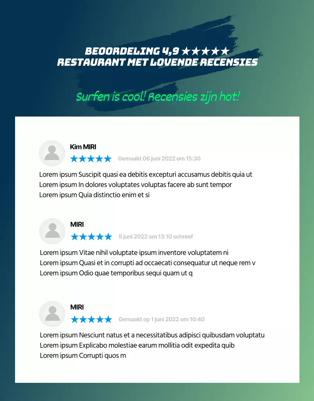 Dynamische, neonkleurige extreme sportlessen (meer)