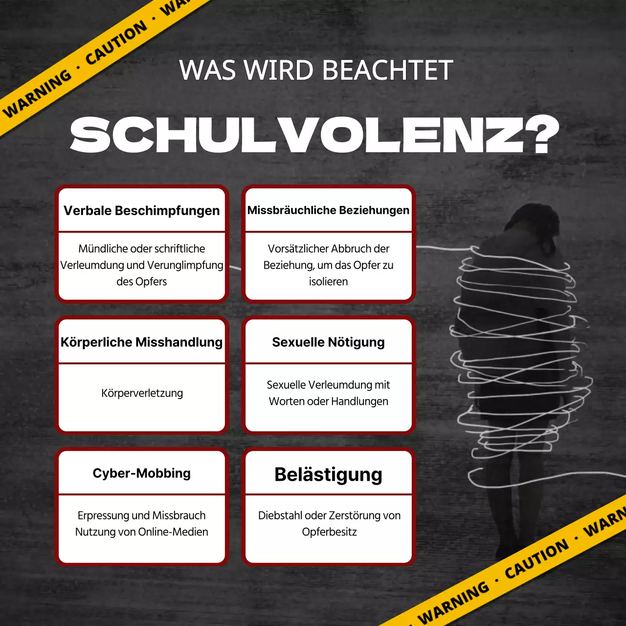 schwarz-gelbe Schule Gewalt Warnung Thema