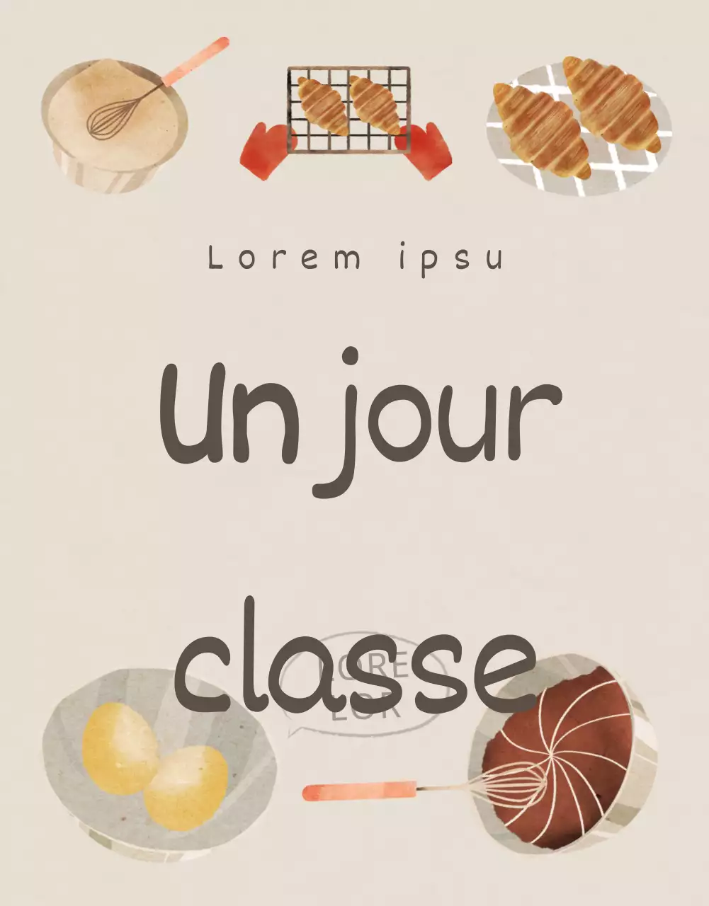 Détails du cours de pâtisserie